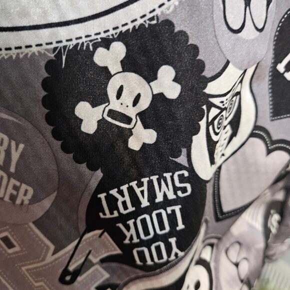 Paul Frank Black Gray Hooded Jacket Graphic Julius Sock Monkey Novelty Large Y2K - Picture 15 of 16